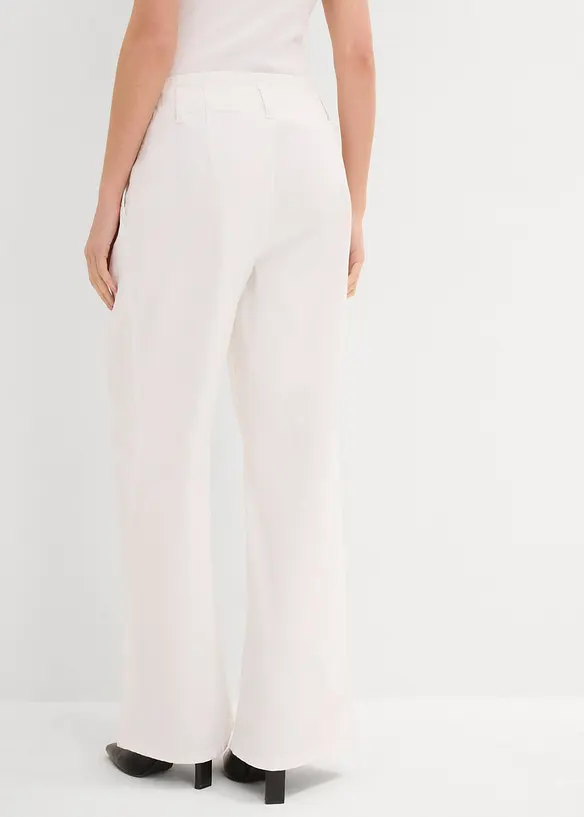 Džíny Wide Leg, Low Waist, nízký podíl streče, bonprix