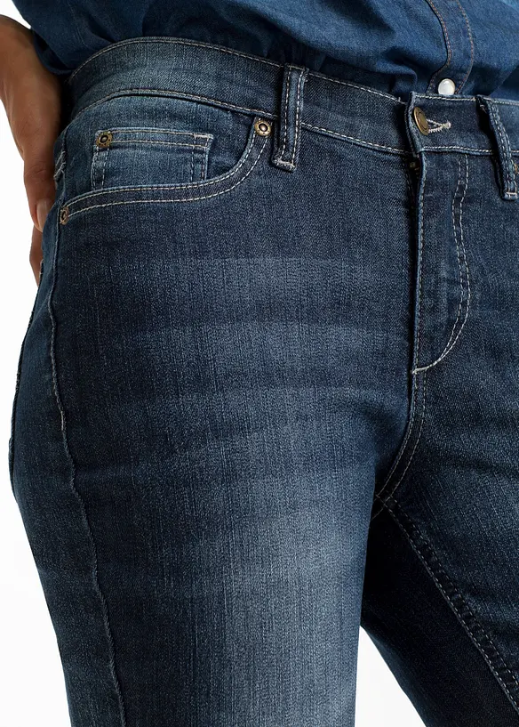 Džíny Bootcut, High Waist, pohodlný streč, bonprix
