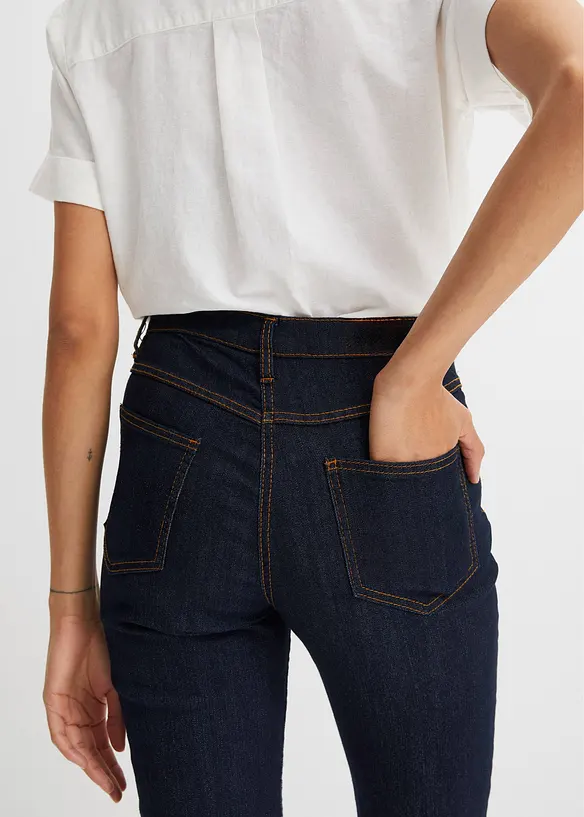 Strečové džíny Mid Waist, Straight, bonprix