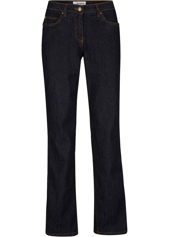 Strečové džíny Mid Waist, Straight, bonprix