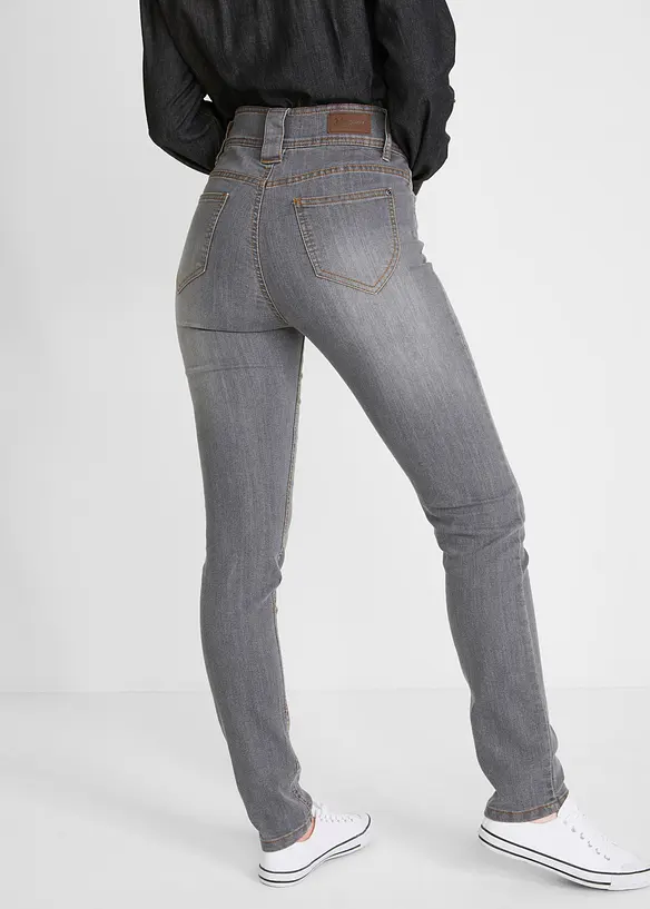 Pohodlné strečové džíny High Waist Slim Fit, bonprix