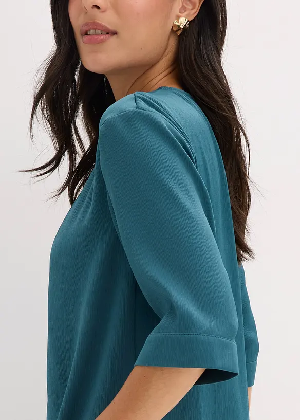 Halenkové tričko z lesklého saténu, bonprix