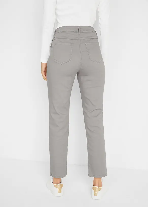 Strečové džíny s rovnými nohavicemi, Mid Waist, bonprix