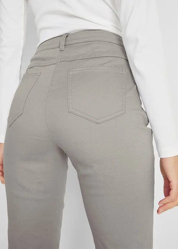 Strečové džíny s rovnými nohavicemi, Mid Waist, bonprix