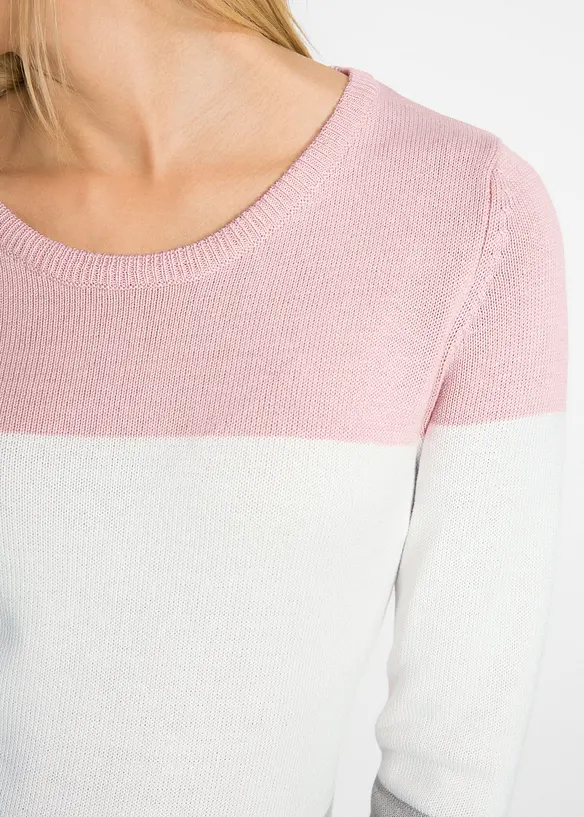 Pulovr ve vzhledu Colorblocking, bonprix