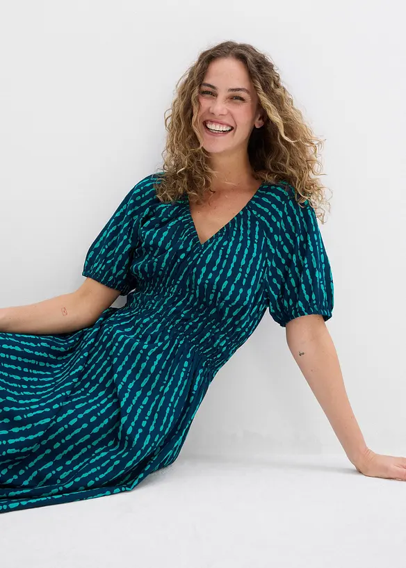 Midi šaty z měkké viskózy, bonprix