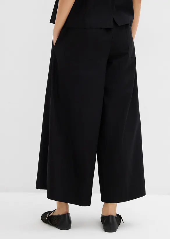 Široké Culotte kalhoty z čisté bavlny, bonprix