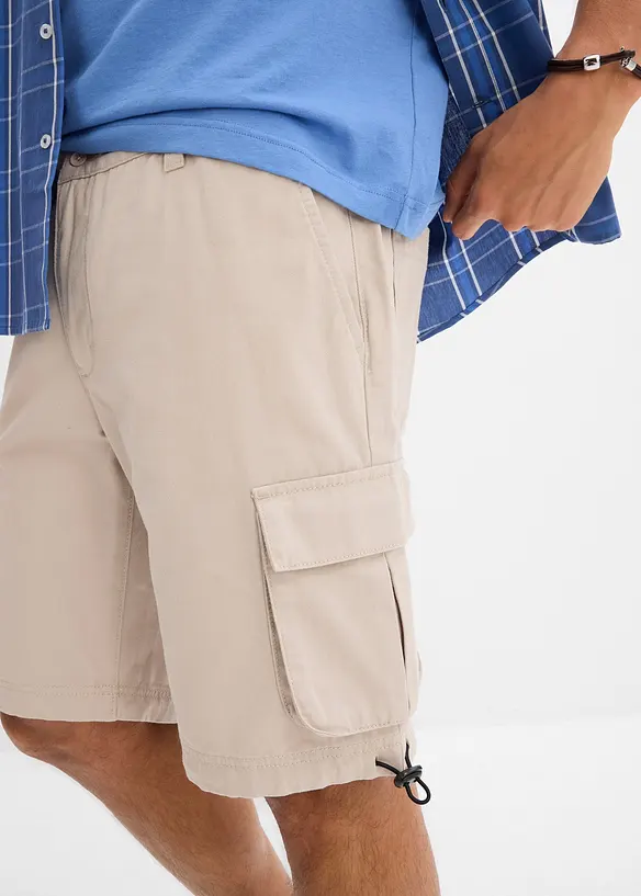 Cargo bermudy s pohodlným pasem, Regular Fit, bonprix