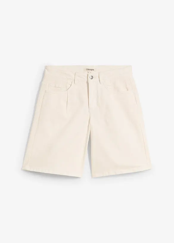 Džínové bermudy, Mid Waist, bonprix