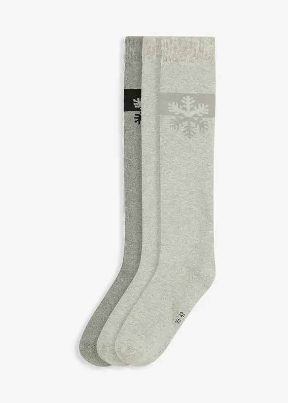 Termo podkolenky s měkkým froté na rubu, organická bavlna (3 páry v balení), bonprix