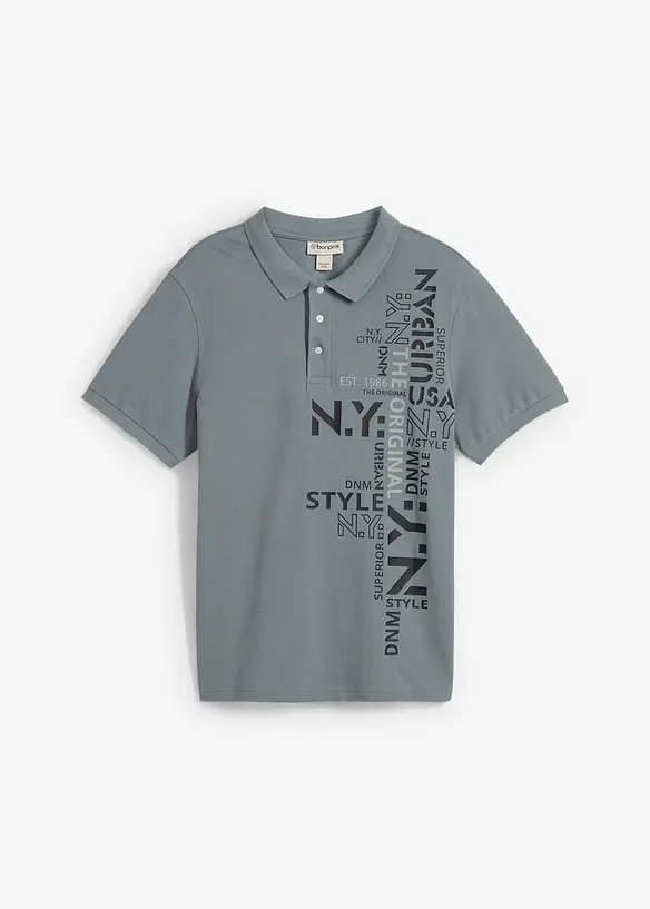 Polo tričko z piké z čisté bavlny, Slim Fit, krátký rukáv, bonprix