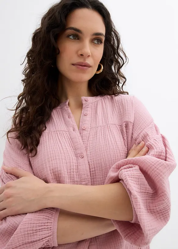 Oversize halenka z mušelínu, bonprix