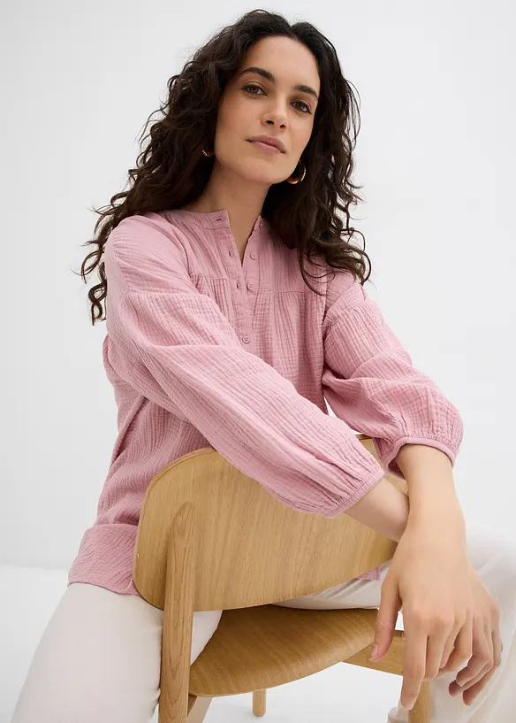 Oversize halenka z mušelínu, bonprix