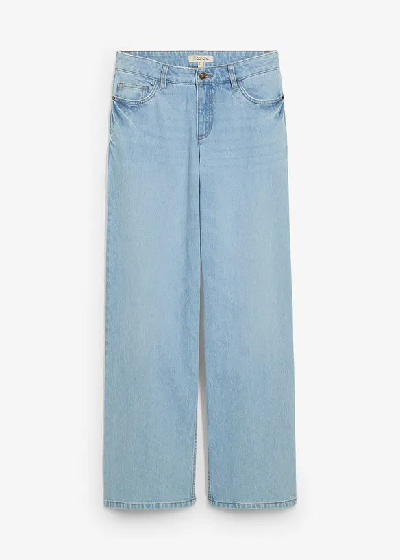 Volné džíny Straight, Mid Waist, bonprix
