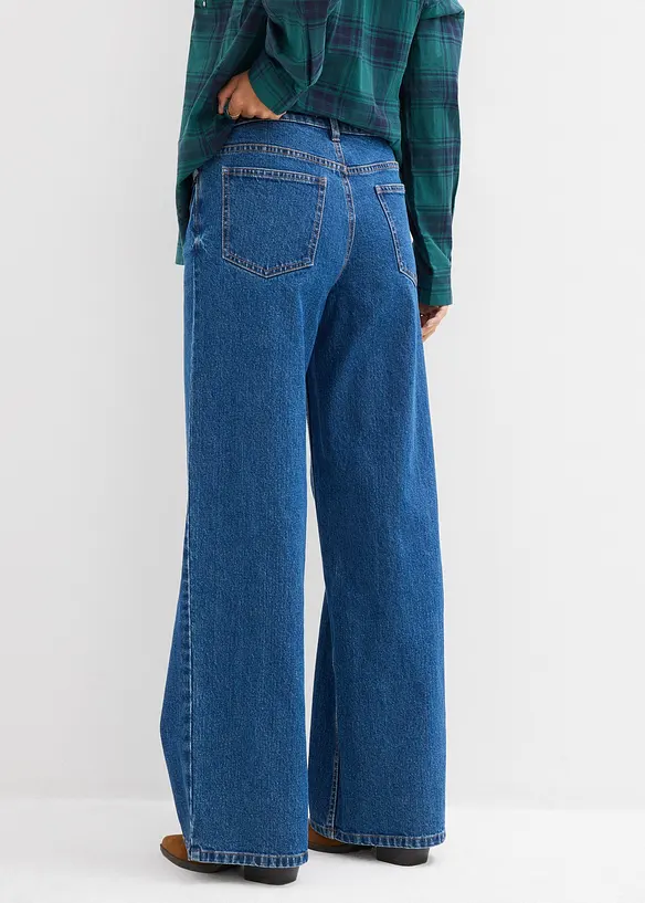 Volné džíny Straight, Mid Waist, bonprix