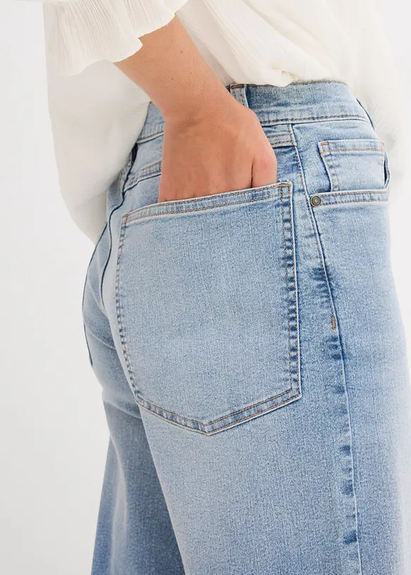 Džíny Wide Leg, High Waist, bonprix