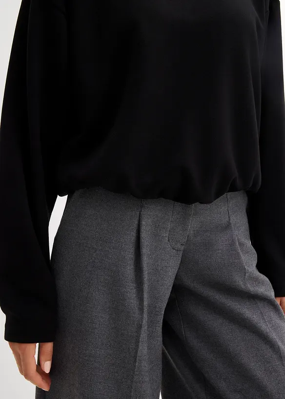 Mikina s kapucí, z mírně lesklé viskózové směsi, bonprix