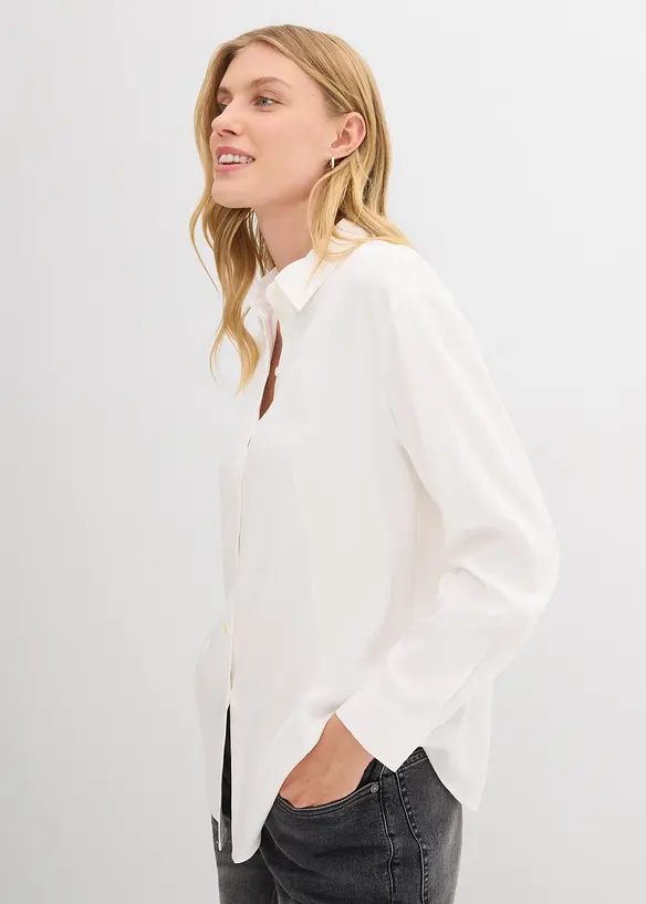 Košilová halenka z měkké viskózy, bonprix