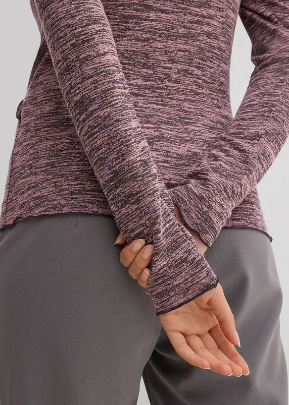 Triko s dlouhým rukávem, z měkké viskózové směsi, bonprix