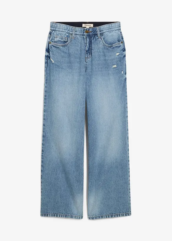 Džíny Baggy, Mid Waist, bonprix