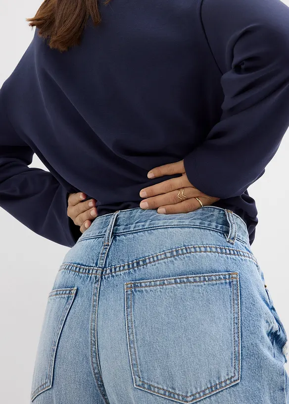 Džíny Baggy, Mid Waist, bonprix