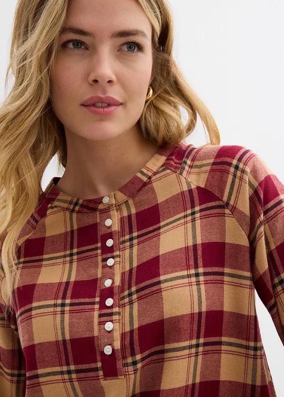 Tuniková halenka z flanelu, bonprix