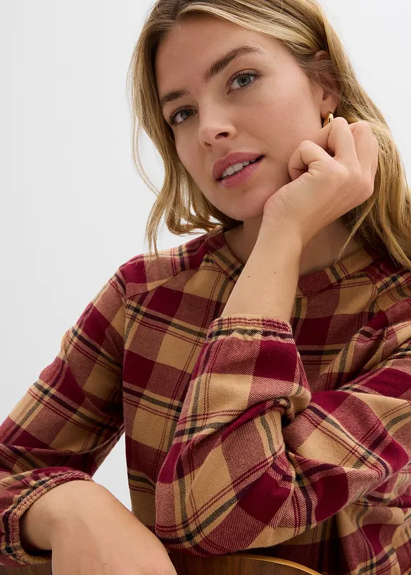 Tuniková halenka z flanelu, bonprix