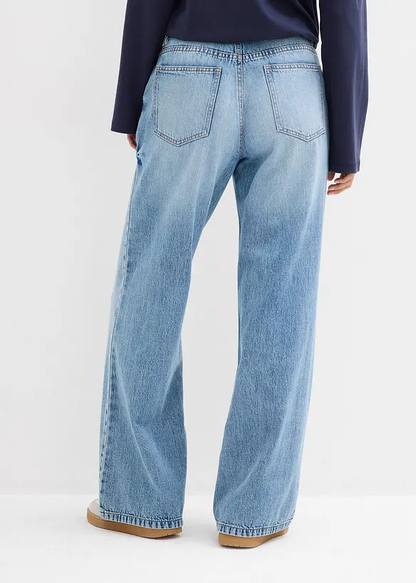 Džíny Baggy, Mid Waist, bonprix