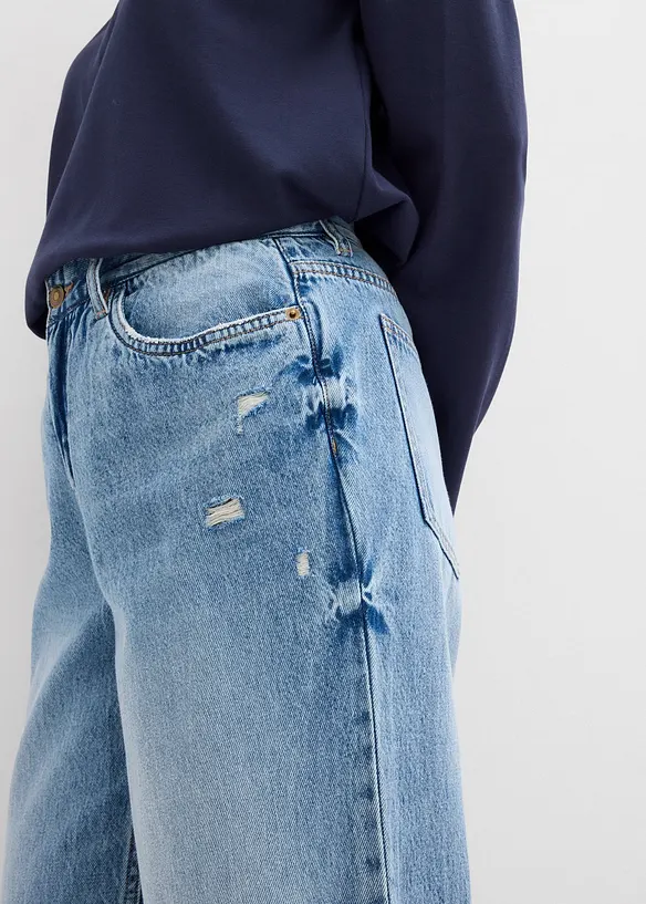 Džíny Baggy, Mid Waist, bonprix