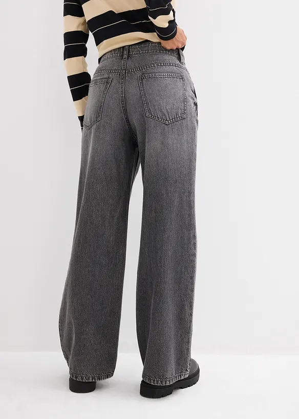 Džíny Baggy, Mid Waist, bonprix