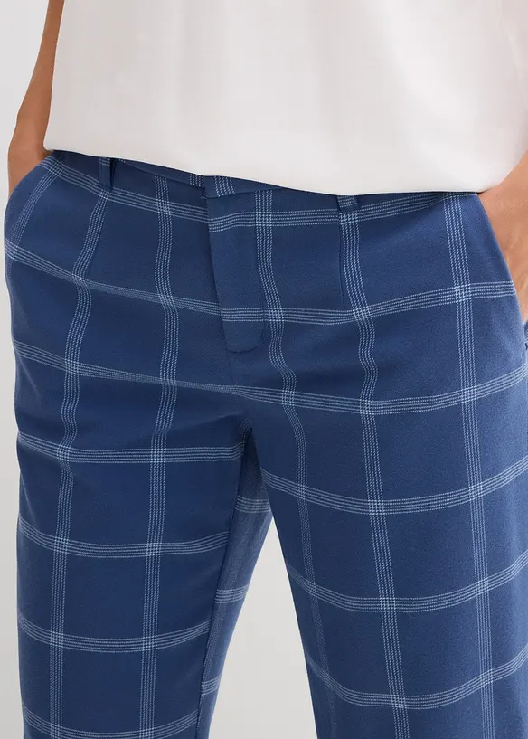 Kostkované chino kalhoty, bonprix