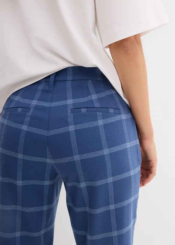 Kostkované chino kalhoty, bonprix