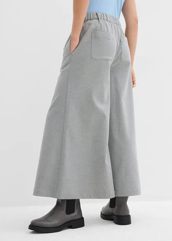 Culotte kalhoty s vlněným vzhledem, bonprix