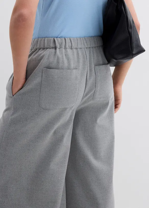Culotte kalhoty s vlněným vzhledem, bonprix