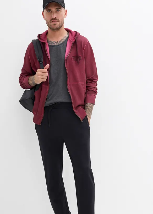 Joggingové kalhoty z čisté organické bavlny, Regular Fit, bonprix
