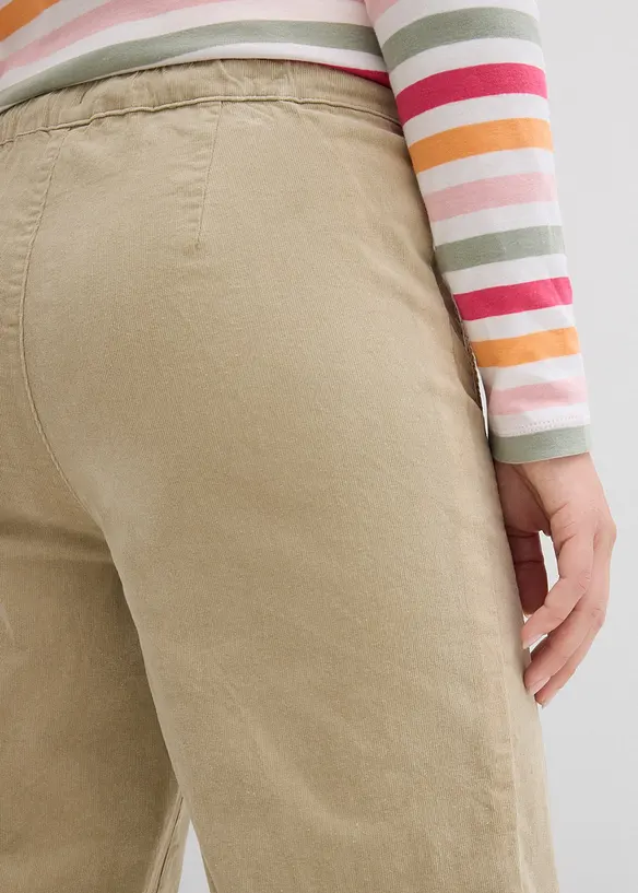 Manšestrové kalhoty ze směsi s bavlnou, bonprix