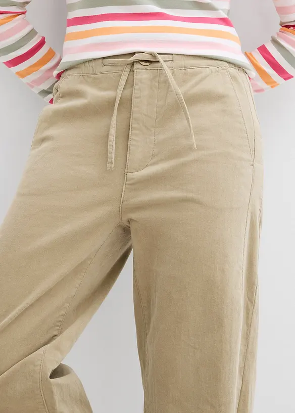 Manšestrové kalhoty ze směsi s bavlnou, bonprix