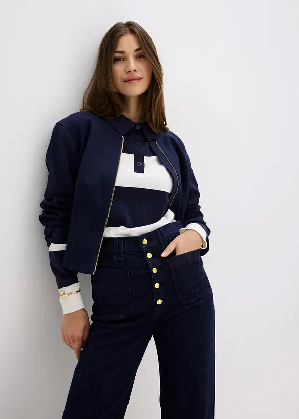 Džíny Flared, High Waist, bonprix