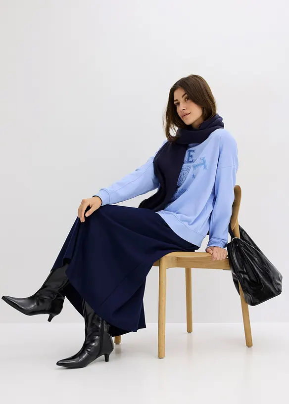 Oversize mikina z čisté bavlny, bonprix