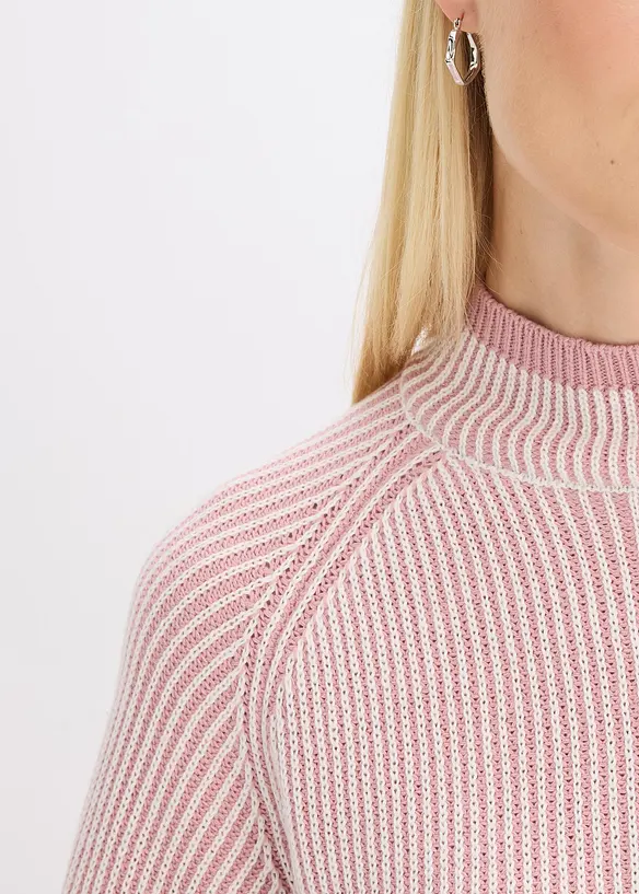 Oversize svetr se stojáčkem, bonprix