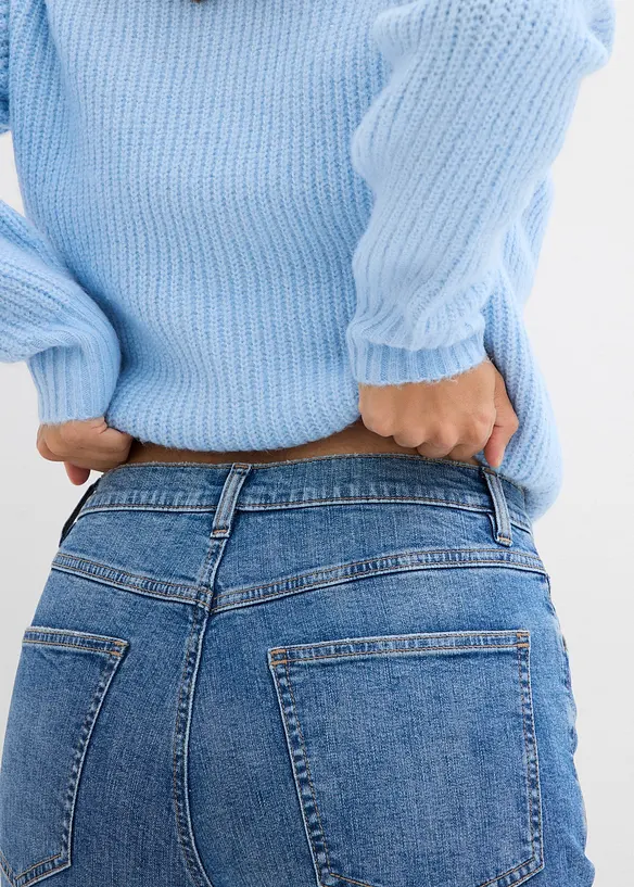 Mom džíny, High Waist, zkrácené, bonprix