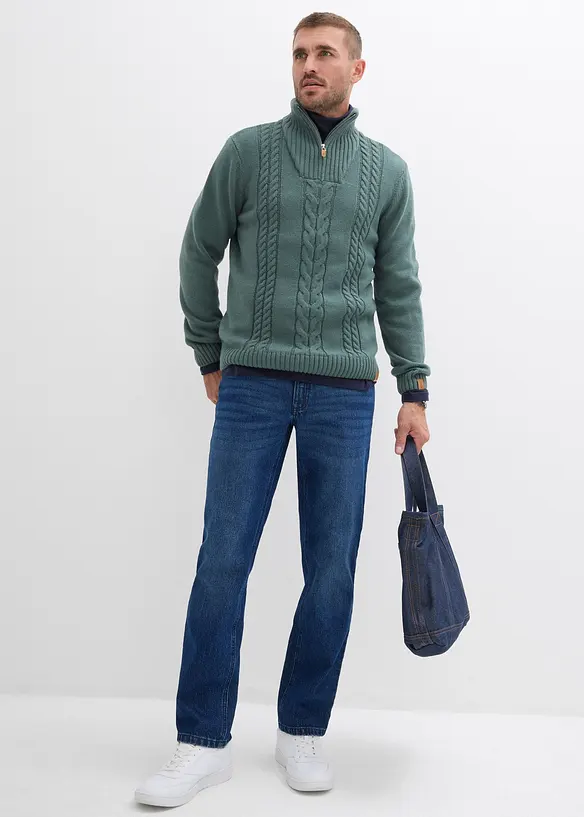 Strečové džíny Relaxed Fit, Straight, bonprix