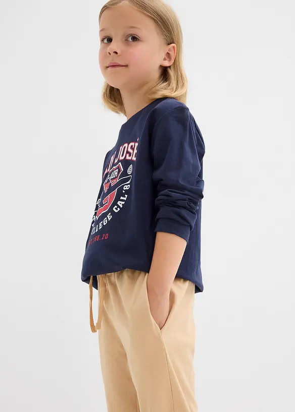 Joggingové kalhoty z čisté organické bavlny (2 ks v balení), bonprix