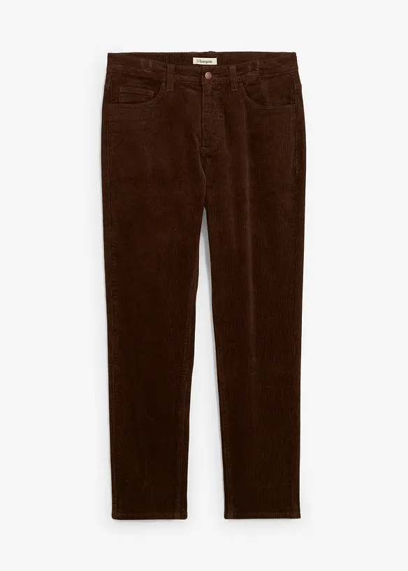 Strečové manšestrové kalhoty v pohodlném střihu, Slim Fit, bonprix