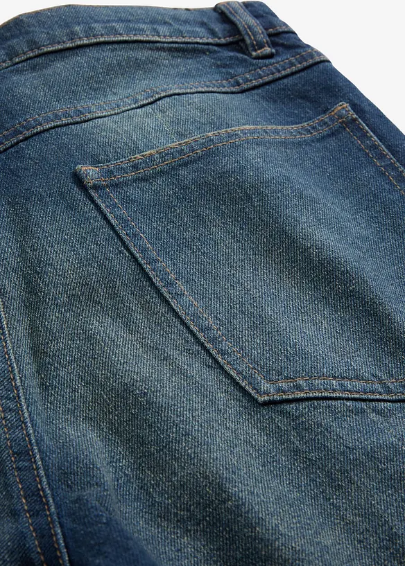 Džíny Straight Loose, High Waist, Low Stretch, bonprix