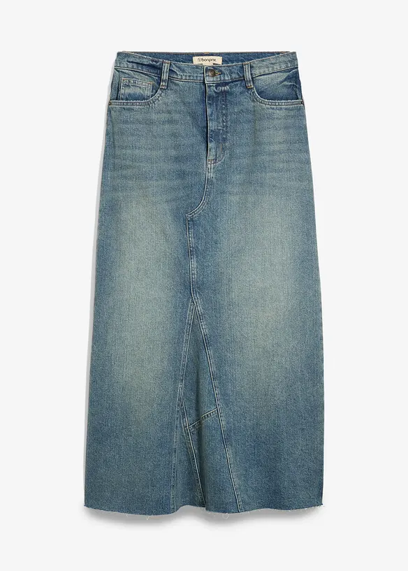 Džínová maxi sukně, Mid Waist, bonprix
