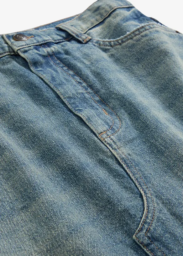 Džínová maxi sukně, Mid Waist, bonprix