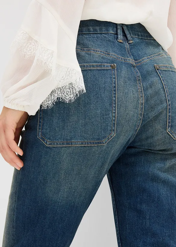 Džíny do zvonu, Mid Waist, bonprix