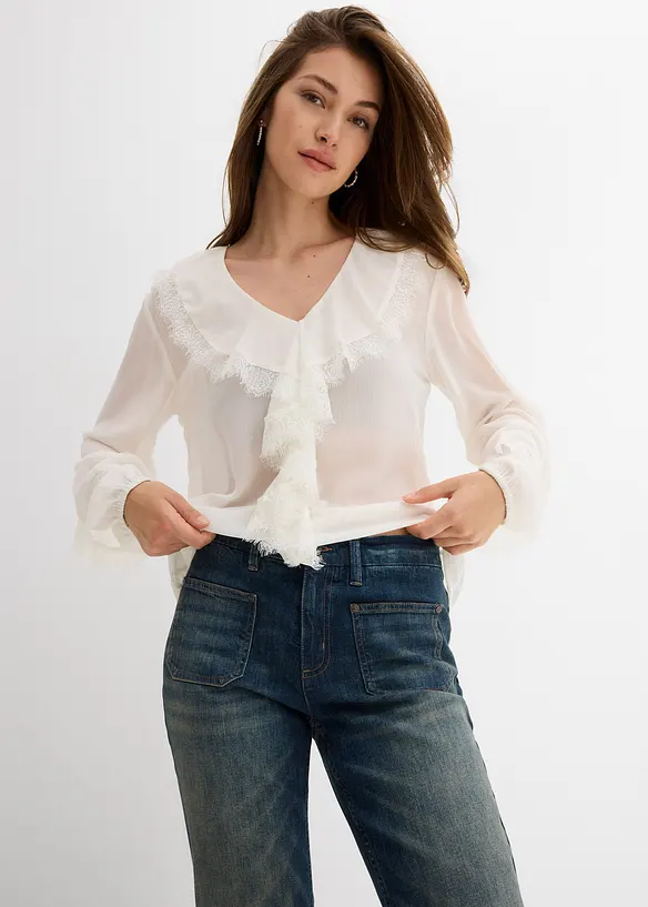 Džíny do zvonu, Mid Waist, bonprix