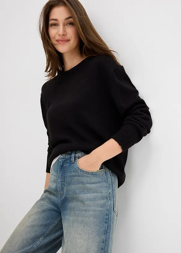 Džíny Wide Leg, High Waist, bonprix